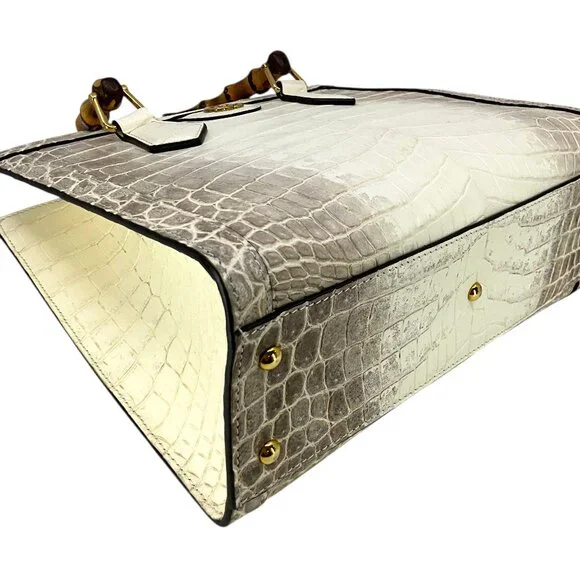 GUCCI Crocodile Himalaya Medium Diana Tote NEW - Picture 7 of 10